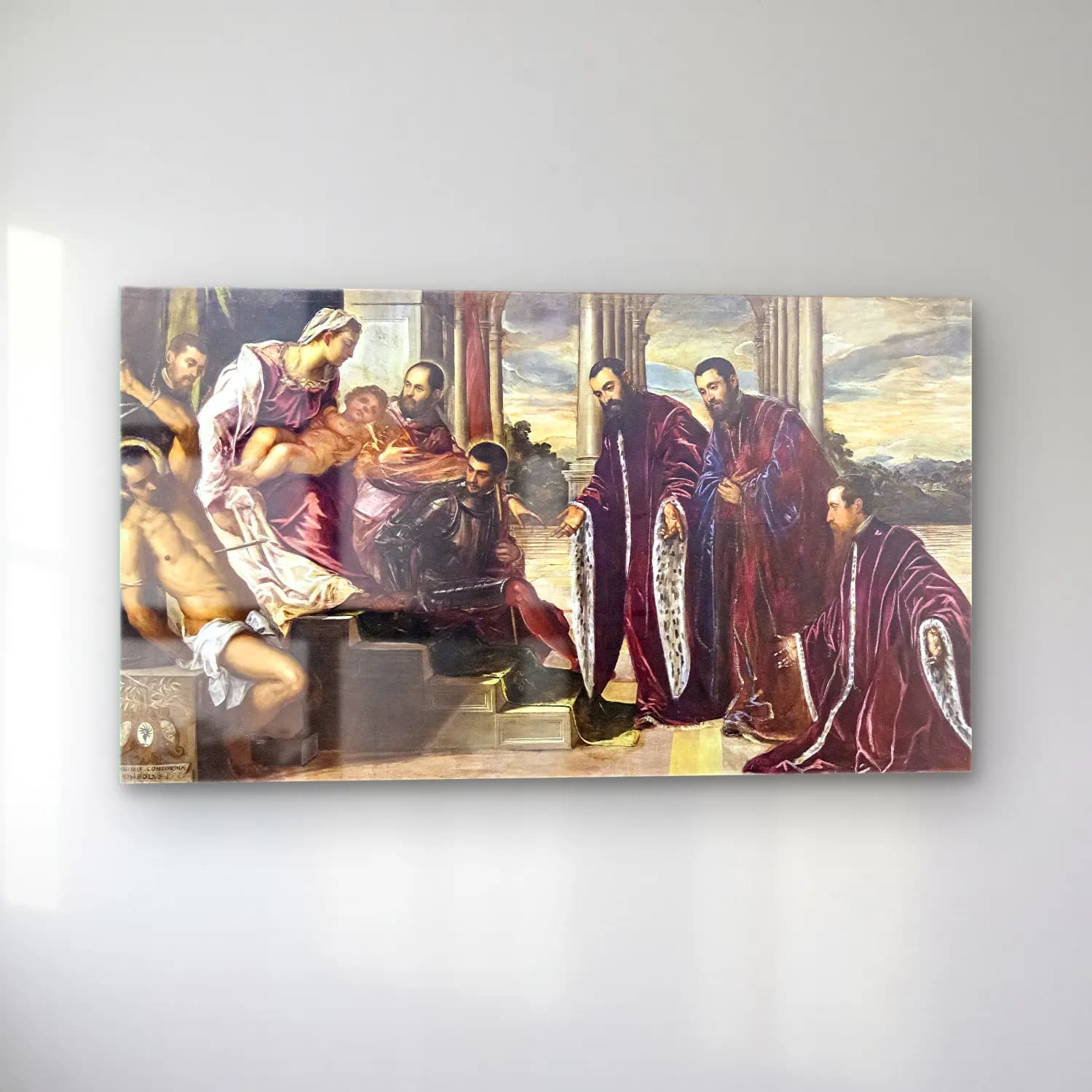 Jacopo Tintoretto – Madonna dei Tesorieri cam tablo — sol açıdan görünüm