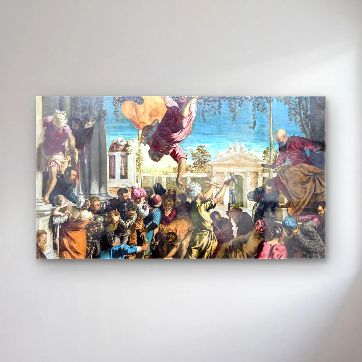 Jacopo Tintoretto – Miracle of the Slave cam tablo — Jacopo Tintoretto – Miracle of the Slave — empresyonist mitolojik sahne