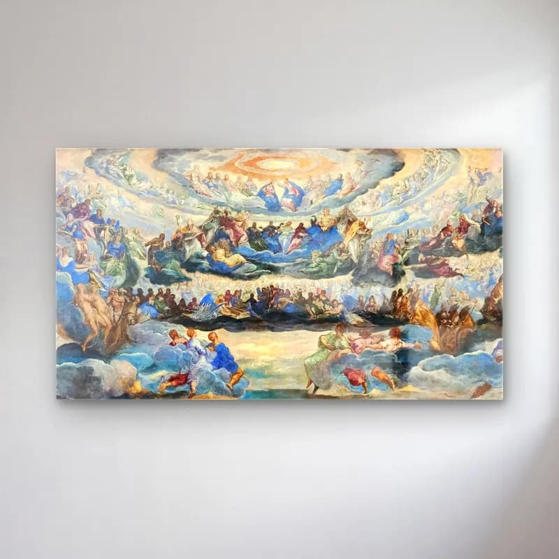 Jacopo Tintoretto – Paradise cam tablo — Jacopo Tintoretto – Paradise — yağlı boya dini sahne