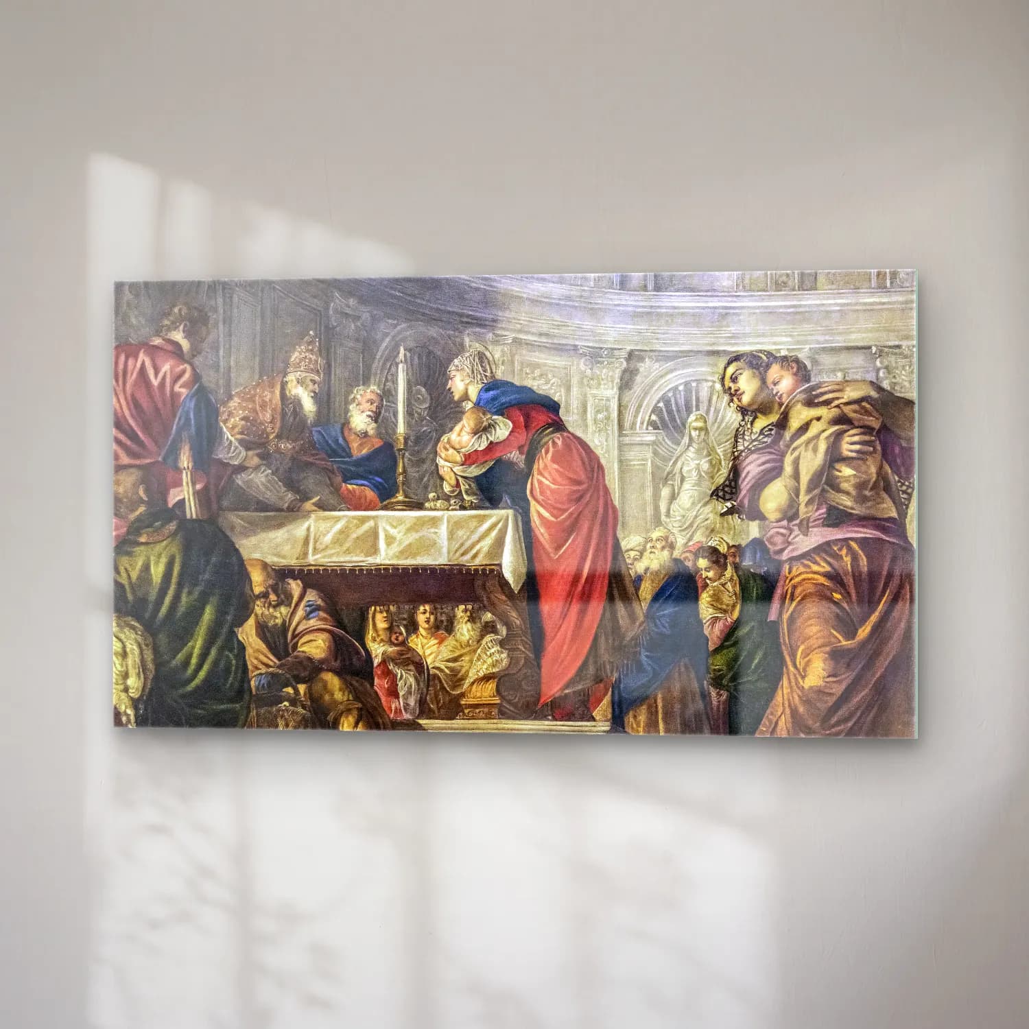 Jacopo Tintoretto – Presentation of Jesus Christ at the Temple cam tablo — sağ açıdan görünüm