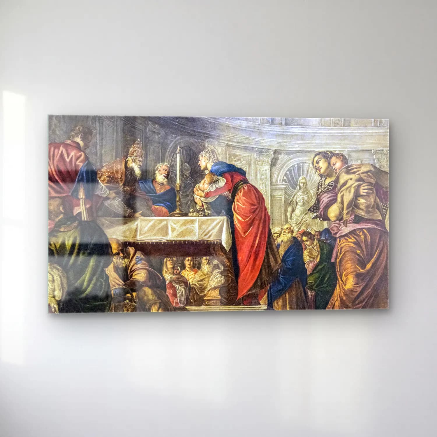 Jacopo Tintoretto – Presentation of Jesus Christ at the Temple cam tablo — sol açıdan görünüm