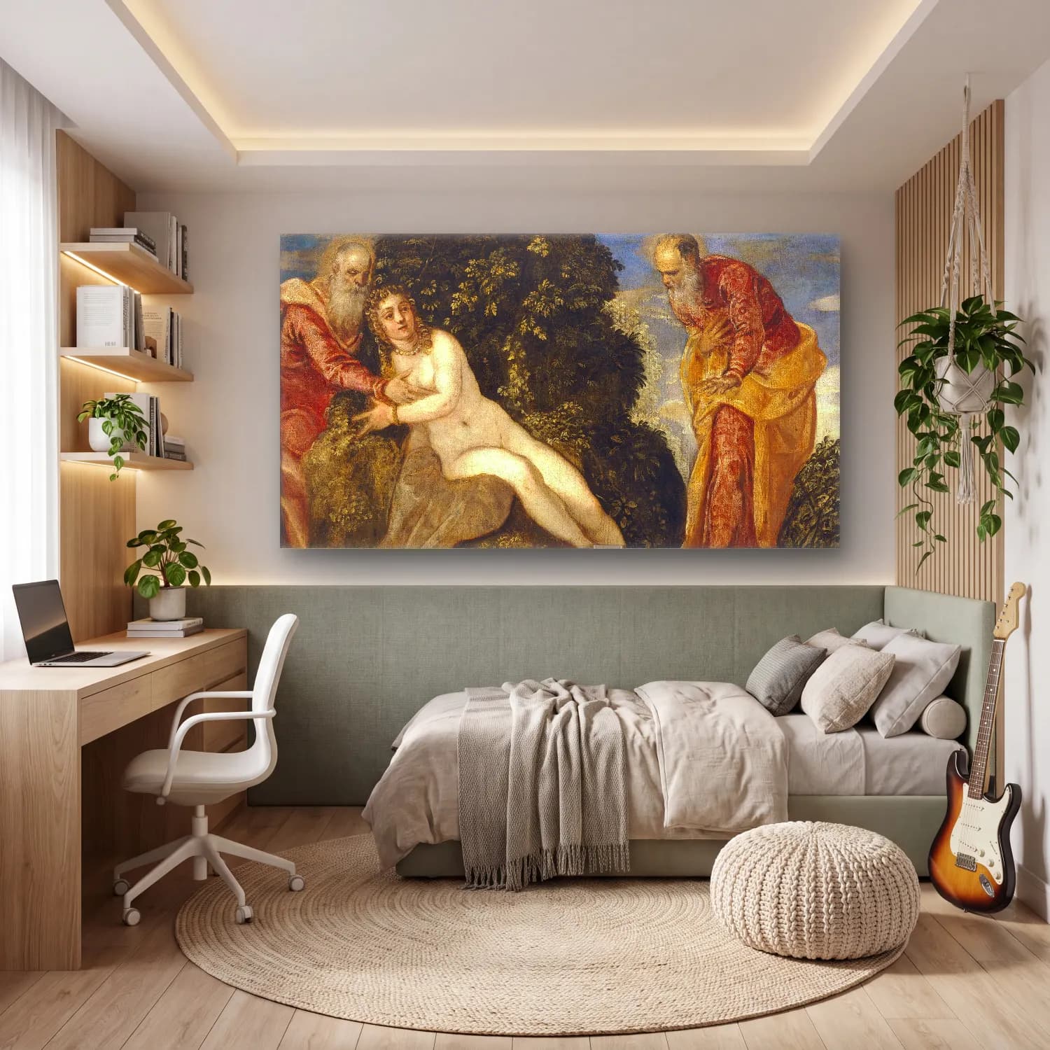 Jacopo Tintoretto – Susana y los viejos cam tablo — genç odasında
