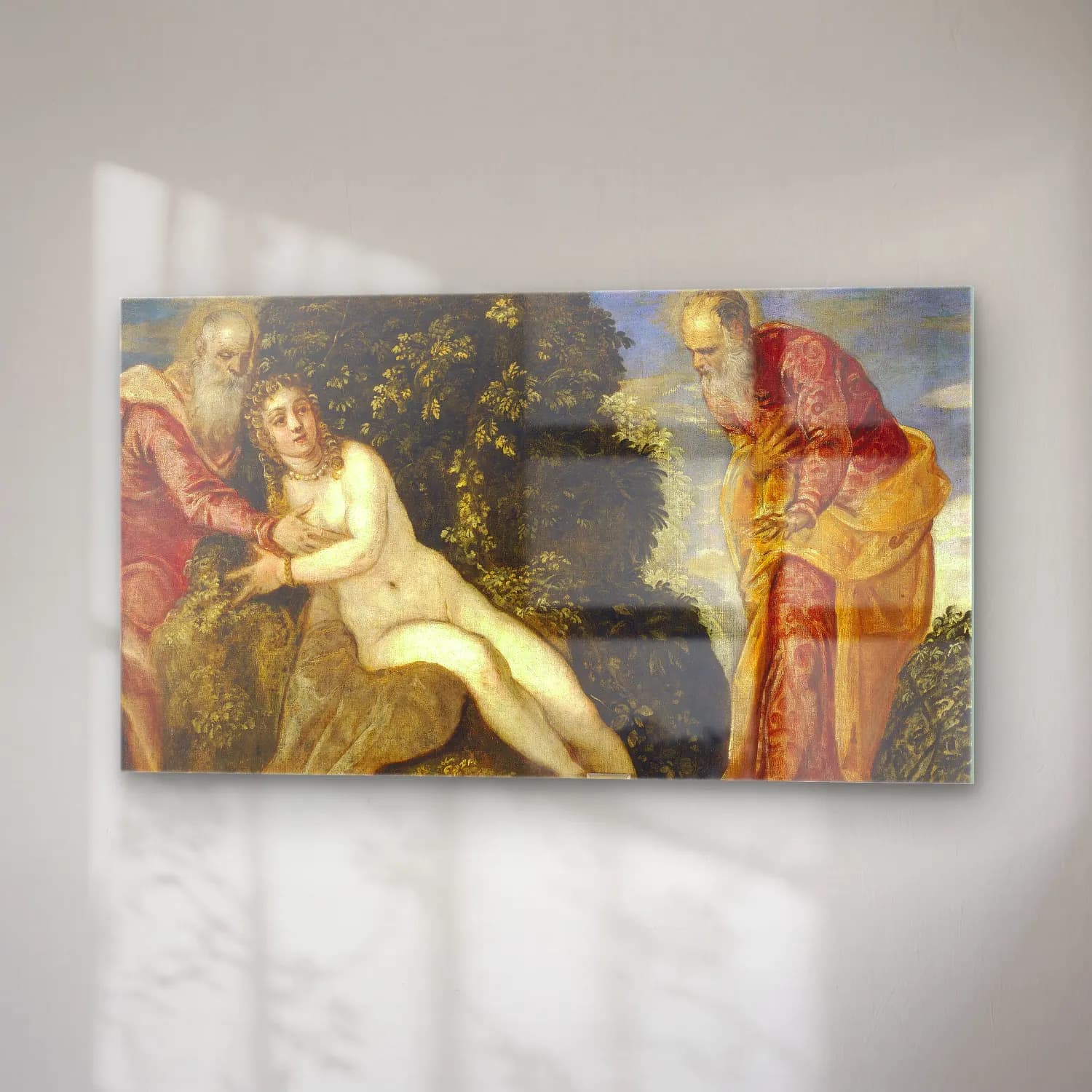 Jacopo Tintoretto – Susana y los viejos cam tablo — sağ açıdan görünüm