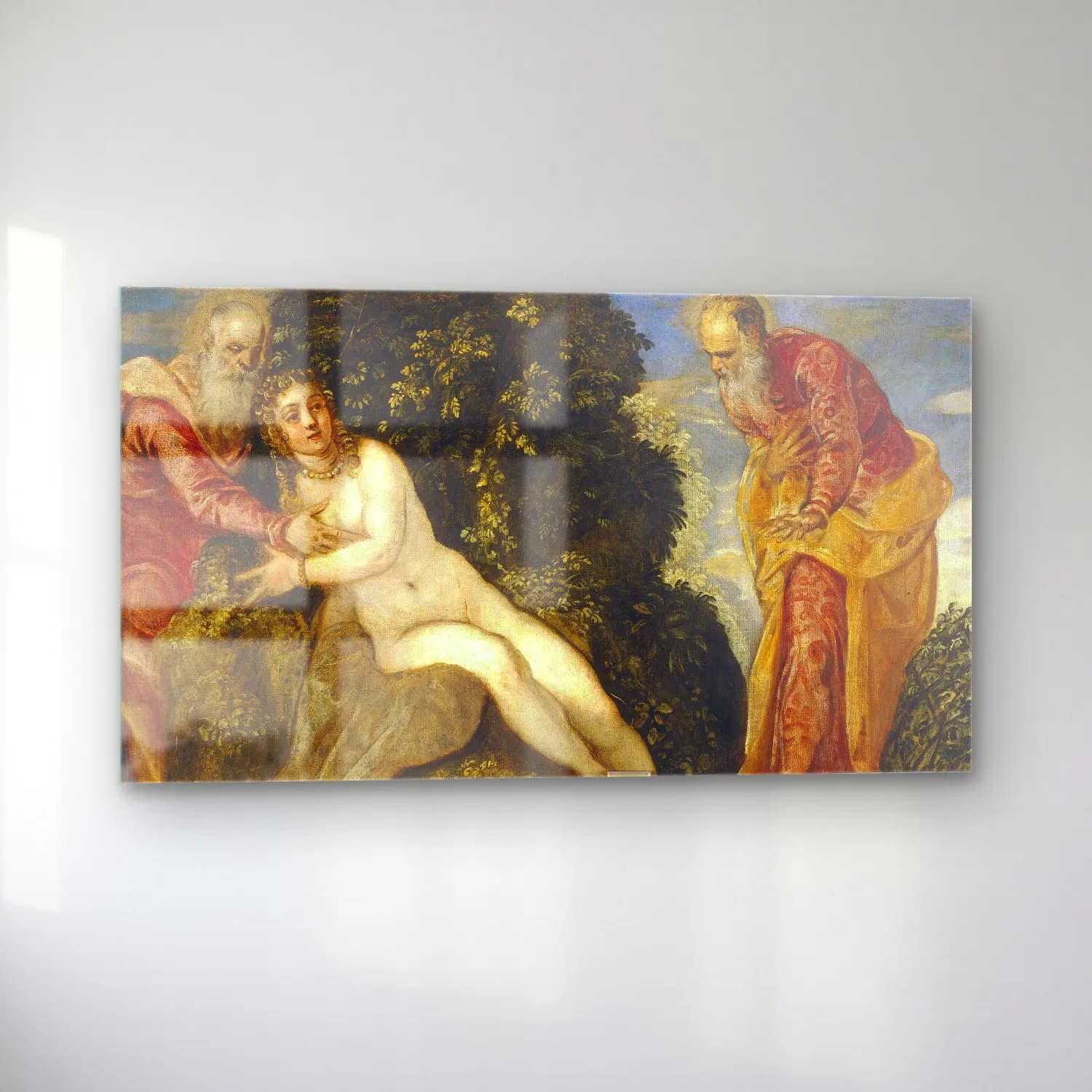 Jacopo Tintoretto – Susana y los viejos cam tablo — sol açıdan görünüm