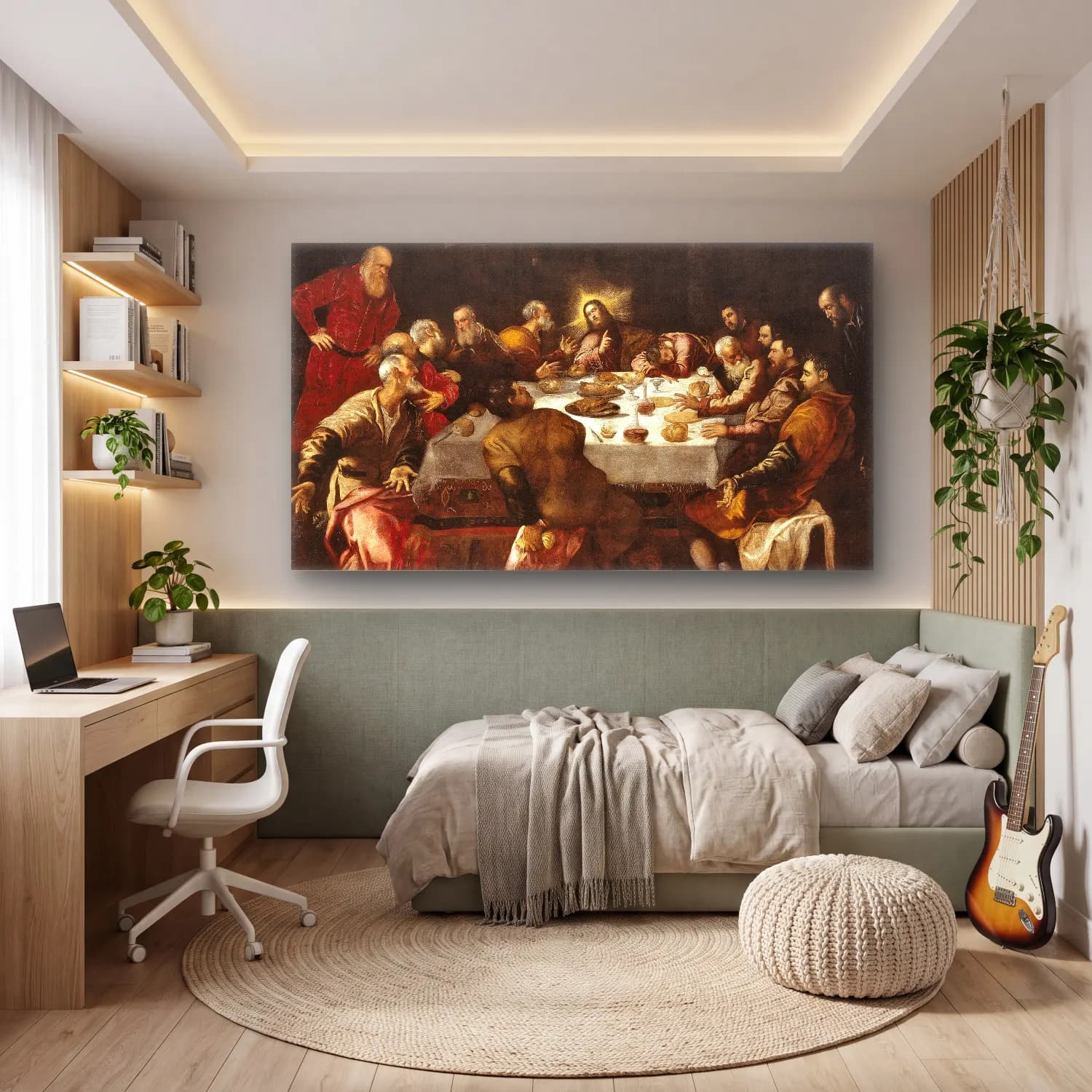 Jacopo Tintoretto – The Last Supper cam tablo — genç odasında