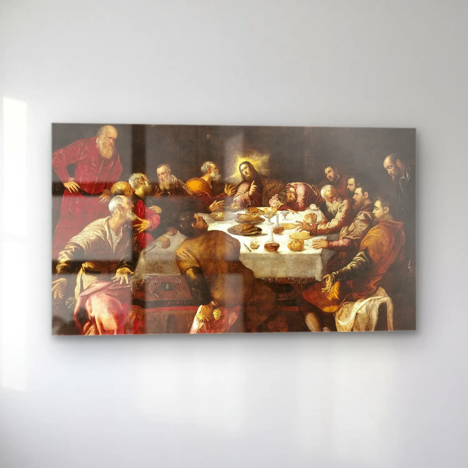 Jacopo Tintoretto – The Last Supper cam tablo — sol açıdan görünüm