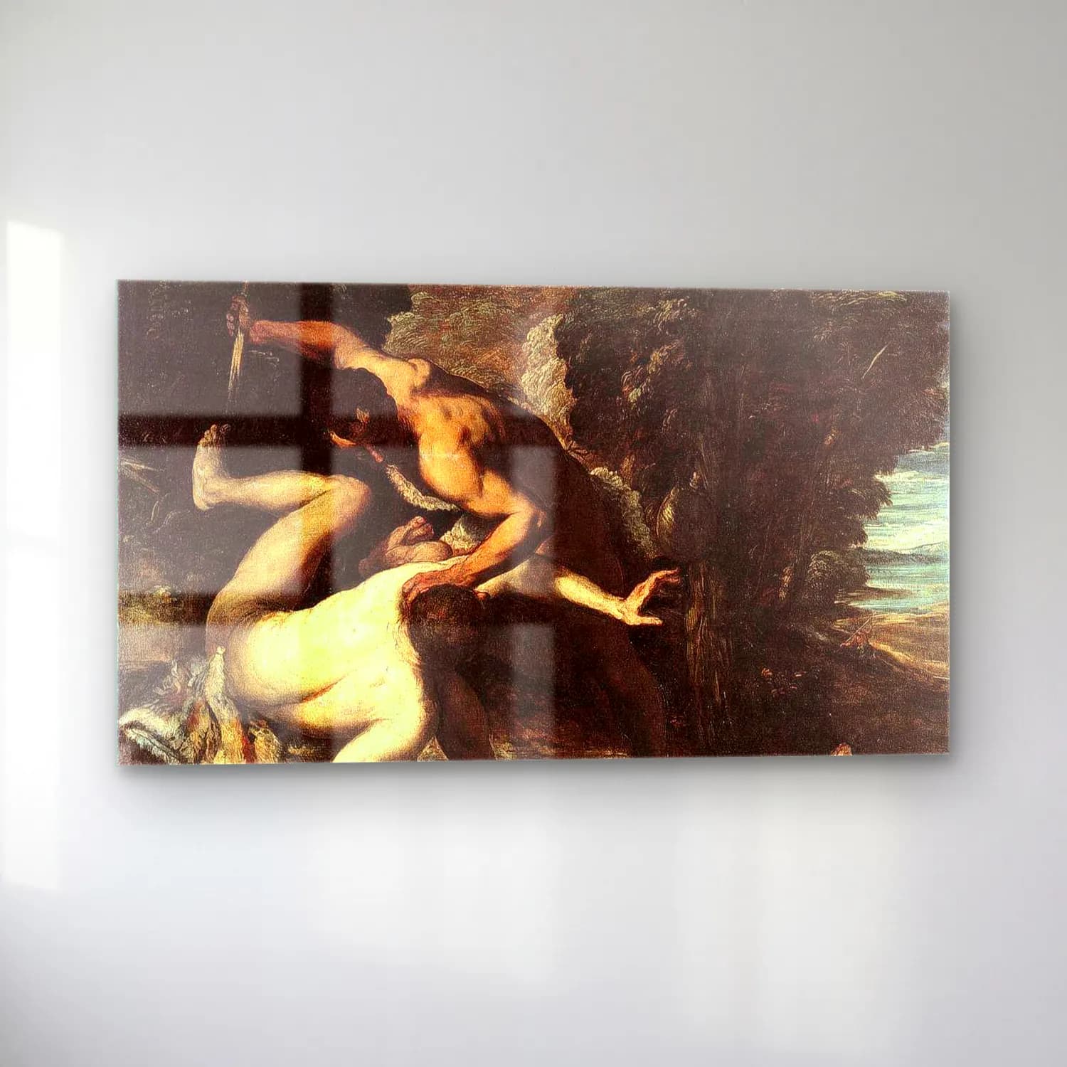 Jacopo Tintoretto – The Murder of Abel cam tablo — sol açıdan görünüm
