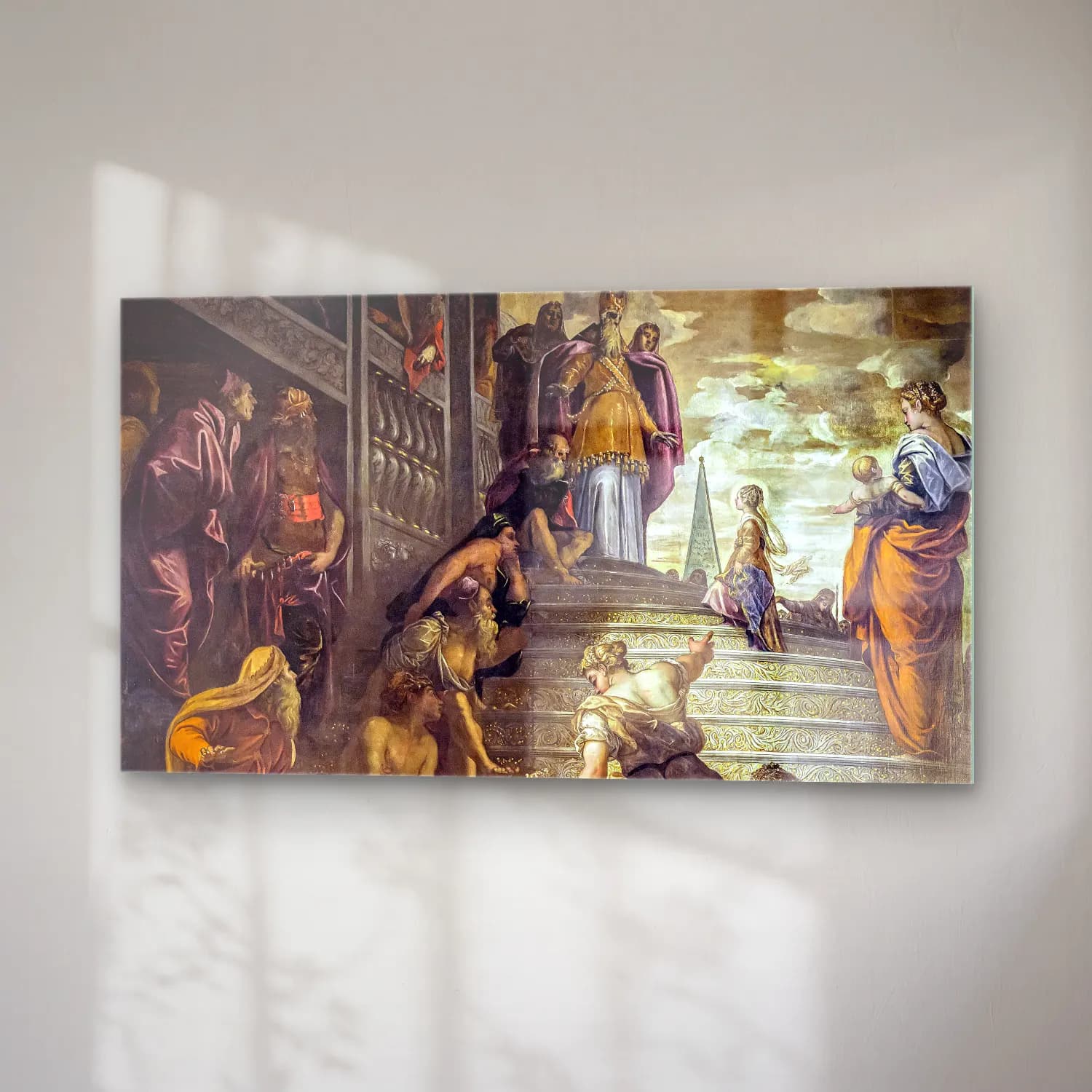 Jacopo Tintoretto – The Presentation of the Virgin cam tablo — sağ açıdan görünüm