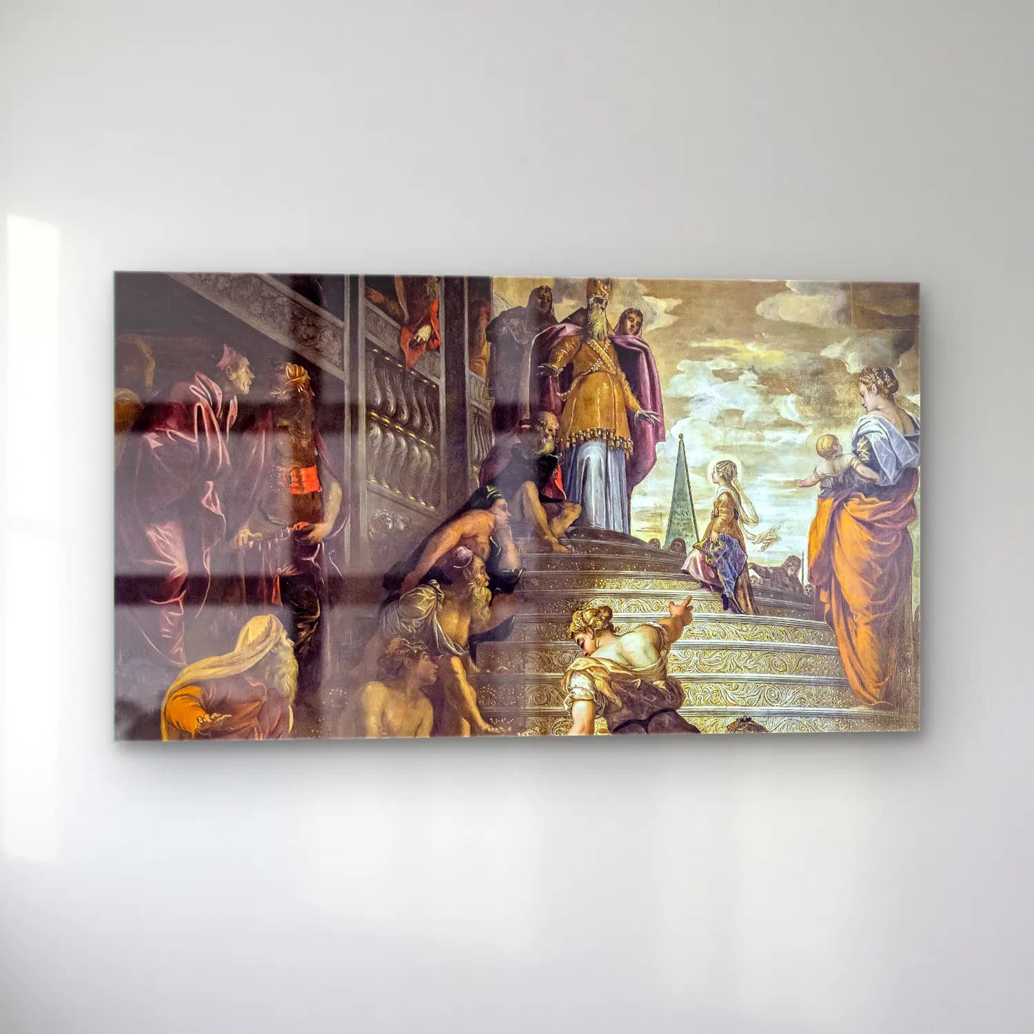 Jacopo Tintoretto – The Presentation of the Virgin cam tablo — sol açıdan görünüm