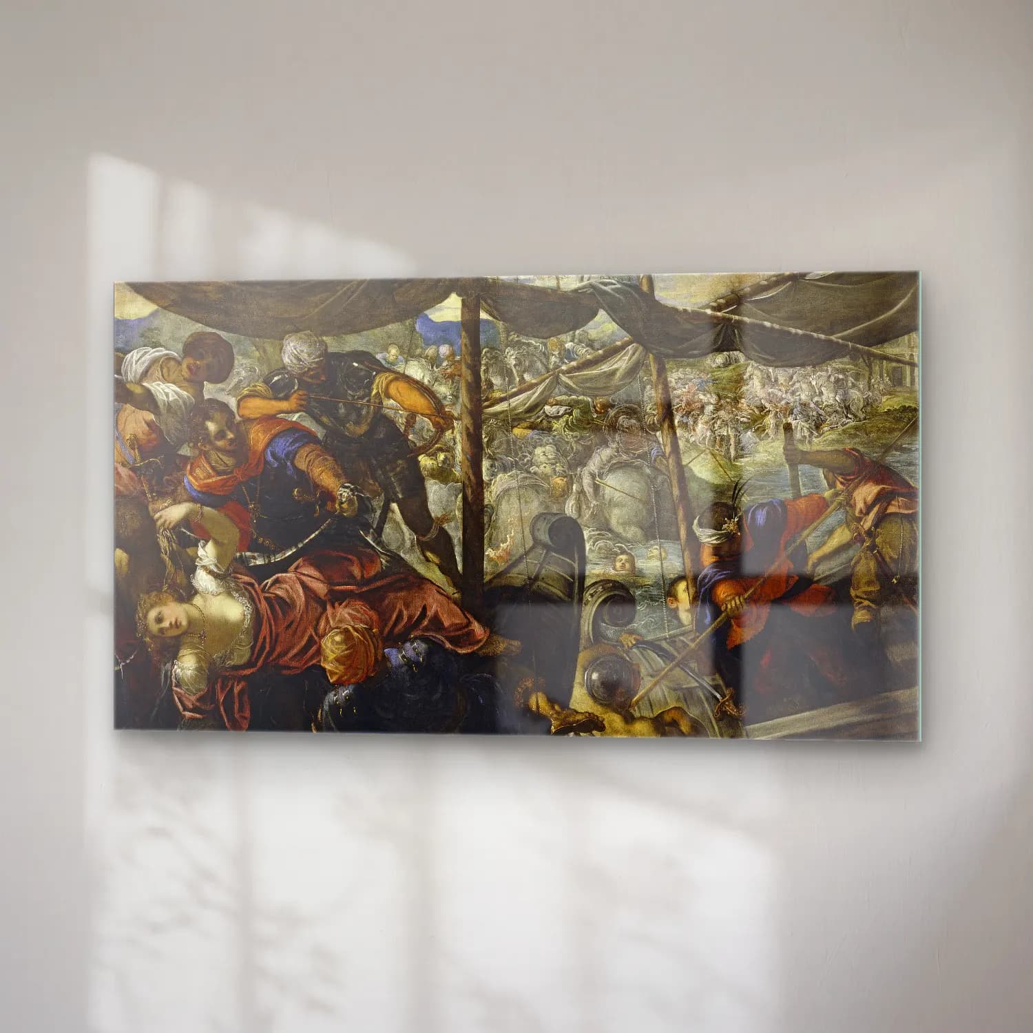 Jacopo Tintoretto – The Rape of Helen cam tablo — sağ açıdan görünüm