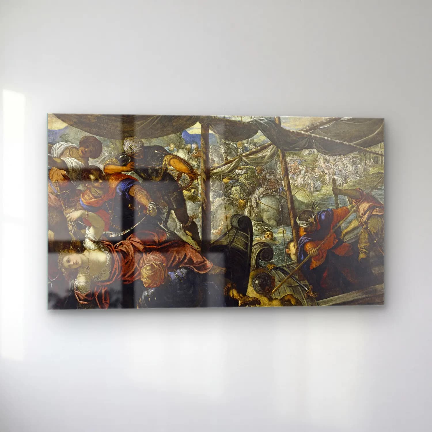 Jacopo Tintoretto – The Rape of Helen cam tablo — sol açıdan görünüm