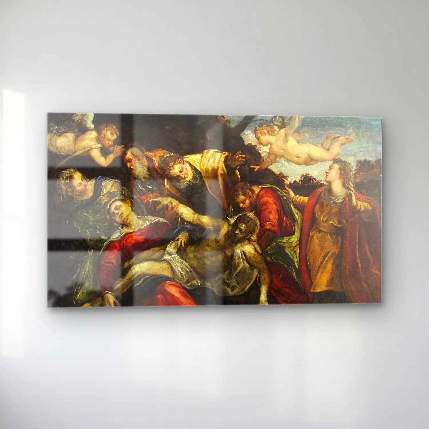 Jacopo Tintoretto – The lamentation over the dead Christ cam tablo — sol açıdan görünüm