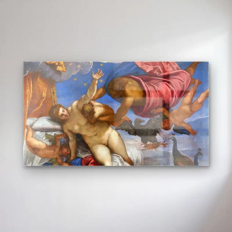 Jacopo Tintoretto – The origin of the Milky Way cam tablo — Jacopo Tintoretto – The origin of the Milky Way — yağlı boya mitolojik sahne