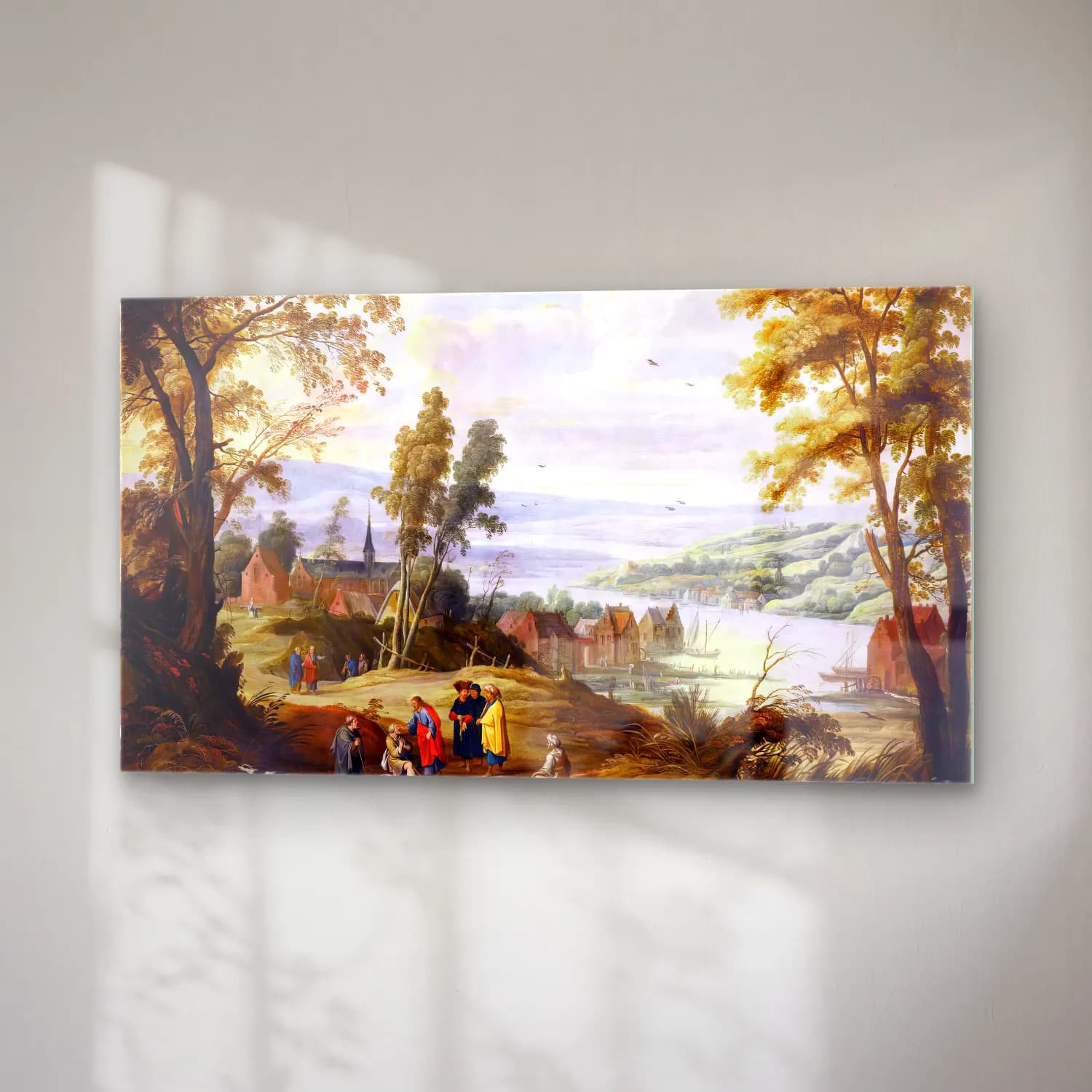 Joos de Momper – Christ Healing the Blind Man cam tablo — sağ açıdan görünüm