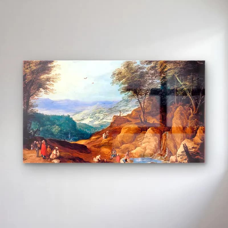 Joos de Momper – Extensive Mountainous Landscape cam tablo — Joos de Momper – Extensive Mountainous Landscape — yağlı boya dağ manzarası