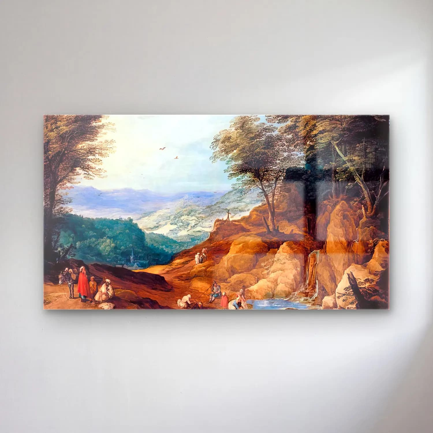 Joos de Momper – Extensive Mountainous Landscape cam tablo — Joos de Momper – Extensive Mountainous Landscape — yağlı boya dağ manzarası