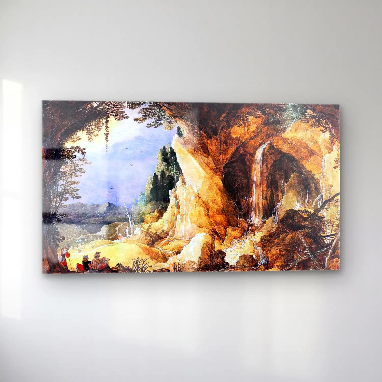 Joos de Momper – Landscape with Grotto cam tablo — sol açıdan görünüm