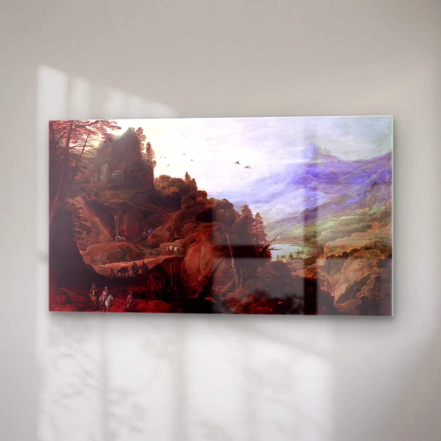 Joos de Momper – Landscape with a Mountain Pass cam tablo — sağ açıdan görünüm