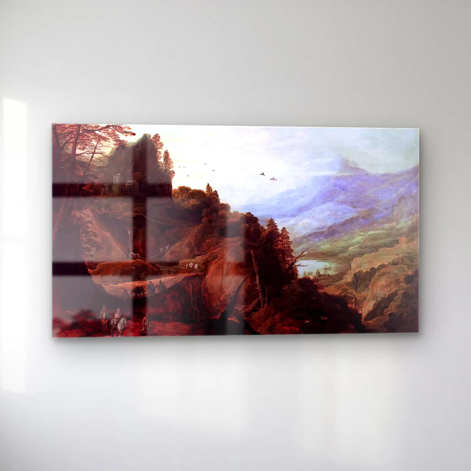 Joos de Momper – Landscape with a Mountain Pass cam tablo — sol açıdan görünüm