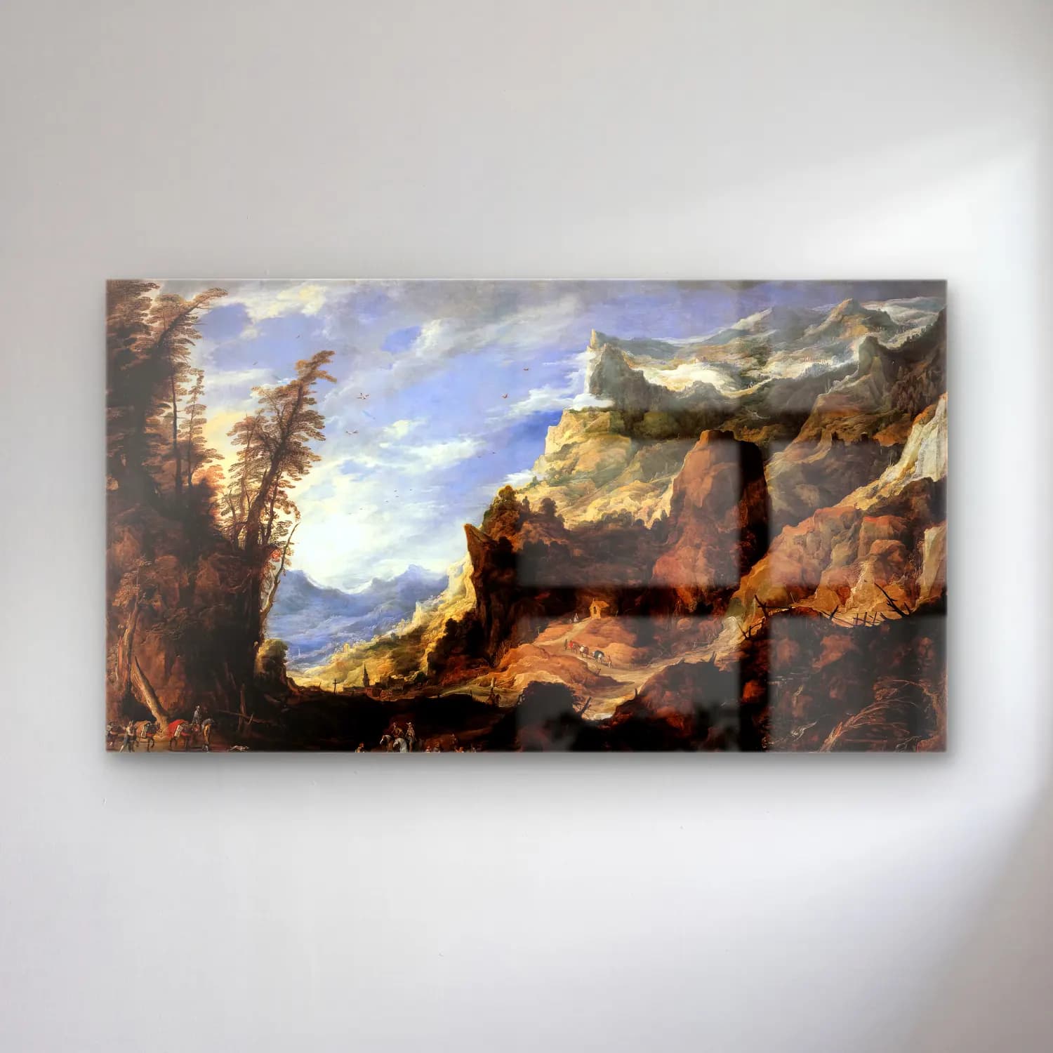 Joos de Momper – Large Mountain Landscape cam tablo — Joos de Momper – Large Mountain Landscape — yağlı boya dağ manzarası