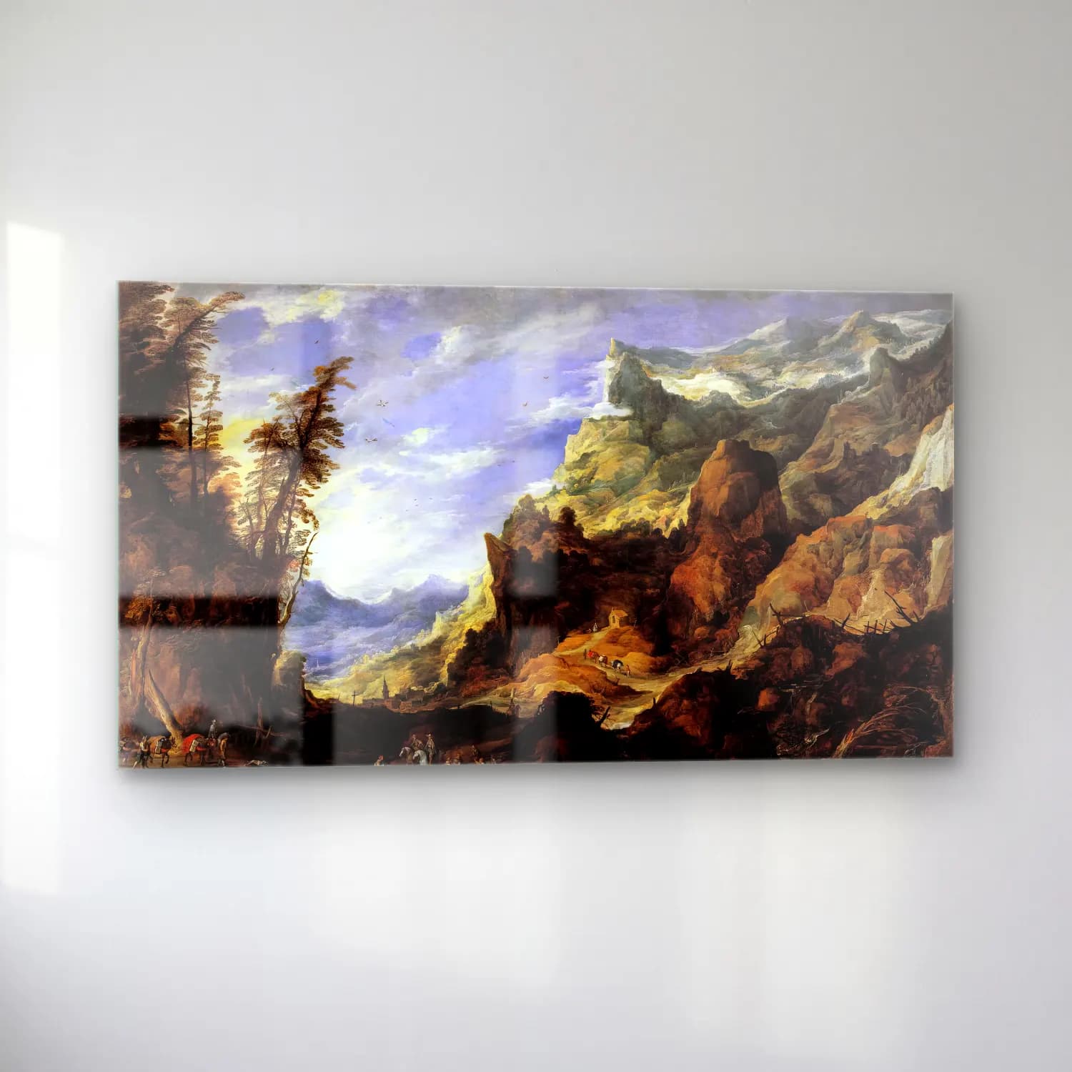 Joos de Momper – Large Mountain Landscape cam tablo — sol açıdan görünüm