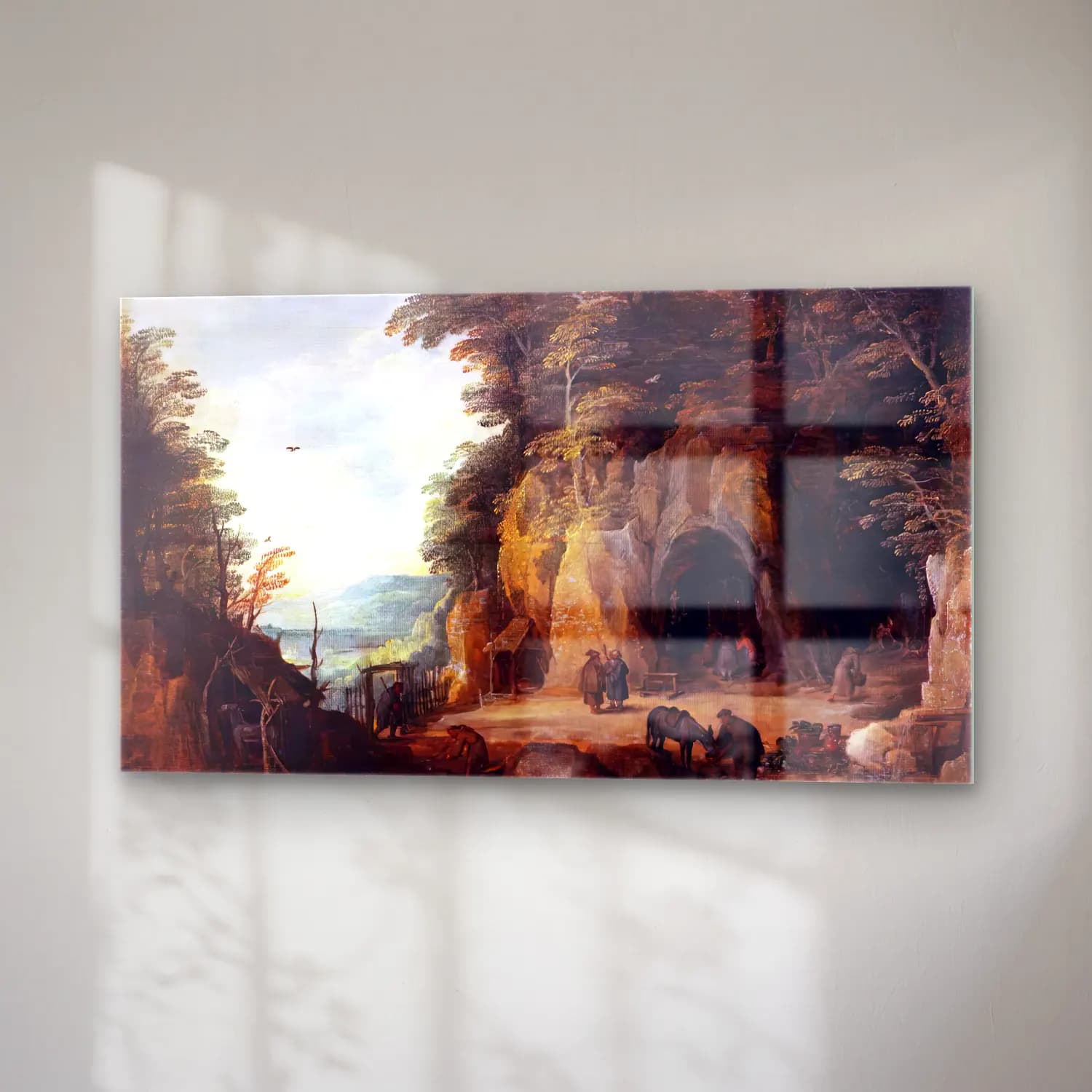 Joos de Momper – Monk s Hermitage in a Cave cam tablo — sağ açıdan görünüm