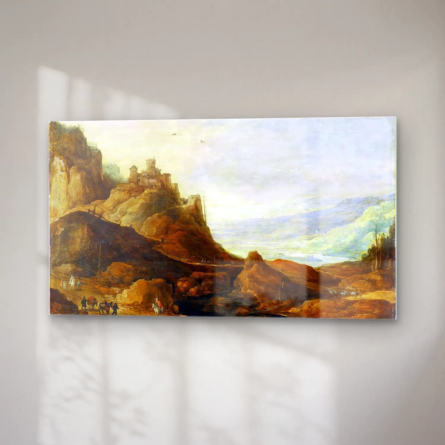 Joos de Momper – Mountain Landscape with Castle cam tablo — sağ açıdan görünüm
