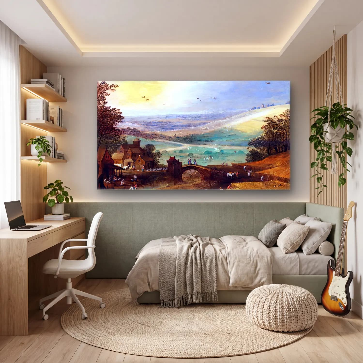 Joos de Momper – Summer Landscape cam tablo — genç odasında