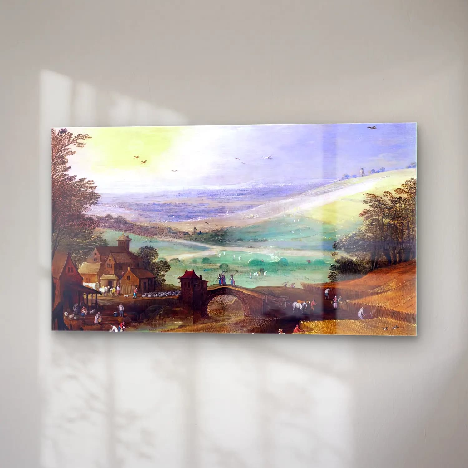 Joos de Momper – Summer Landscape cam tablo — sağ açıdan görünüm