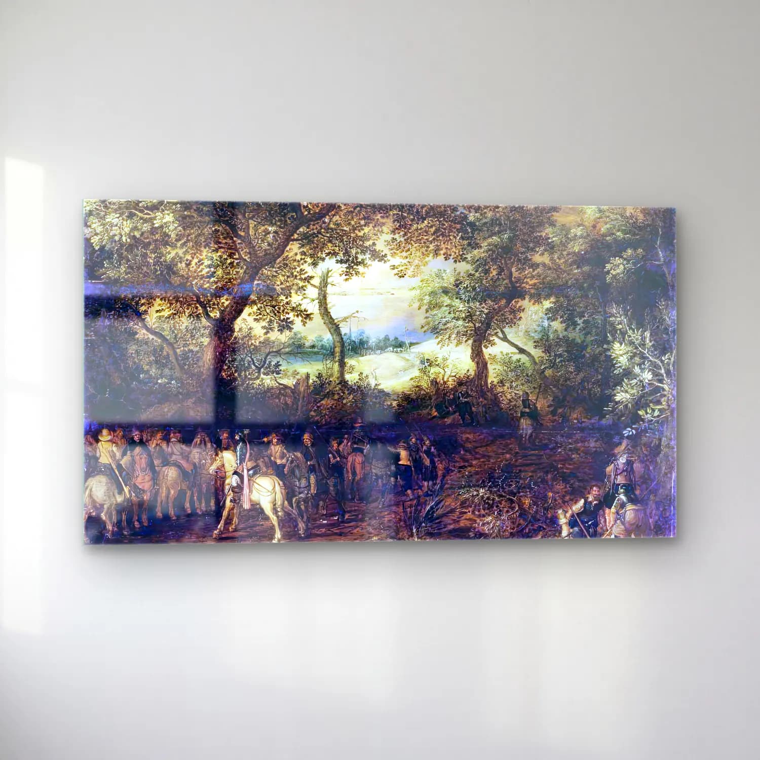 David Vinckboons – An Officer Preparing His Troops for an Ambush cam tablo — sol açıdan görünüm