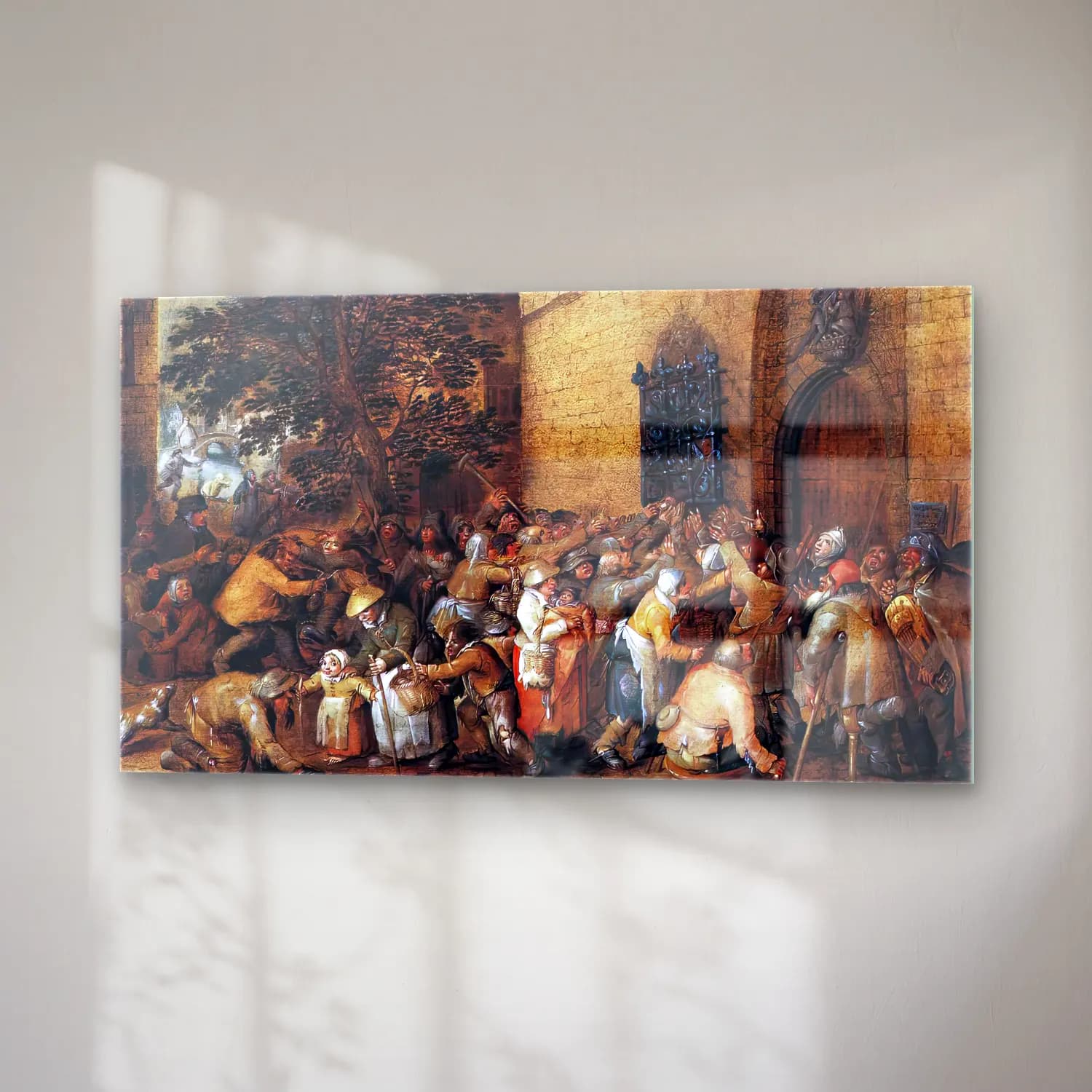 David Vinckboons – Distribution of Loaves to the Poor cam tablo — sağ açıdan görünüm