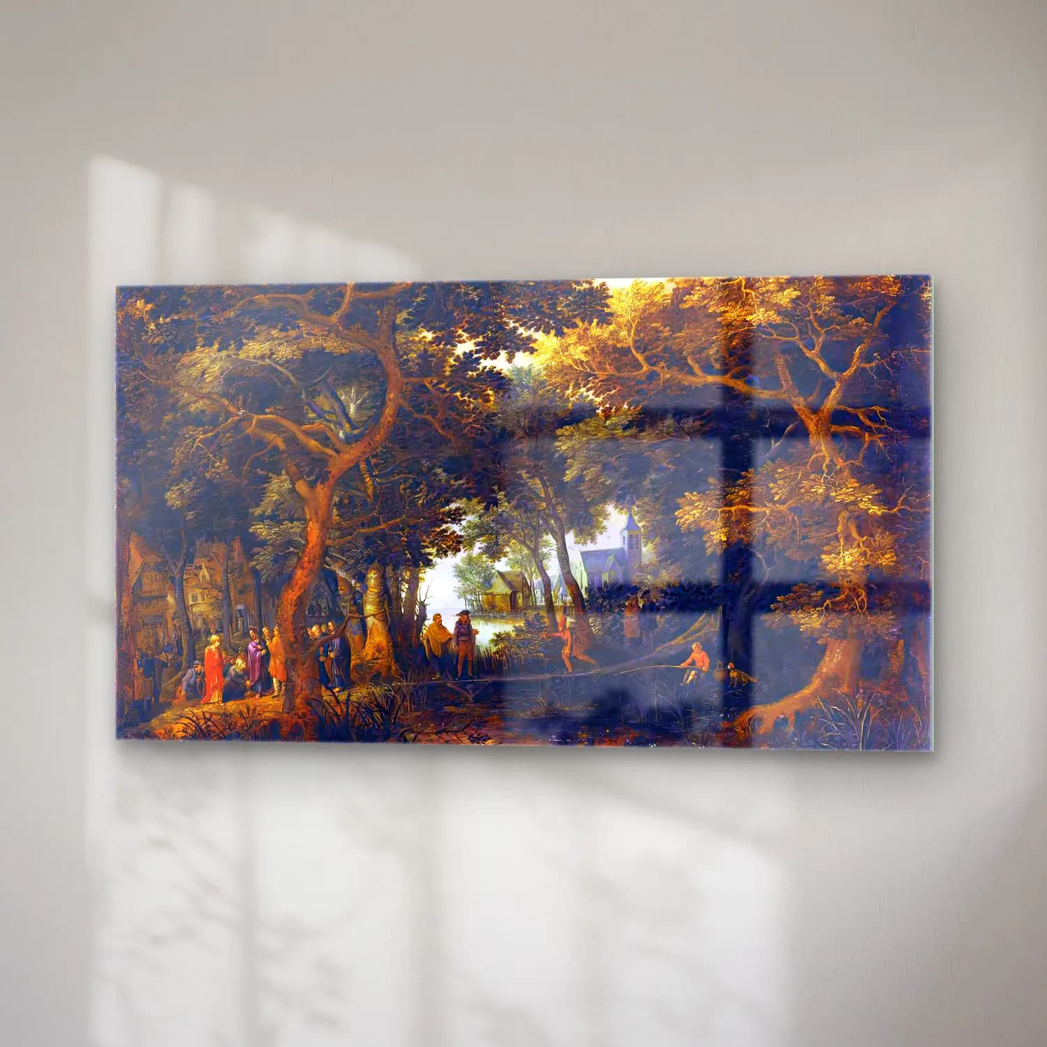 David Vinckboons – Forest Landscape with Two of Christ s Miracles cam tablo — sağ açıdan görünüm