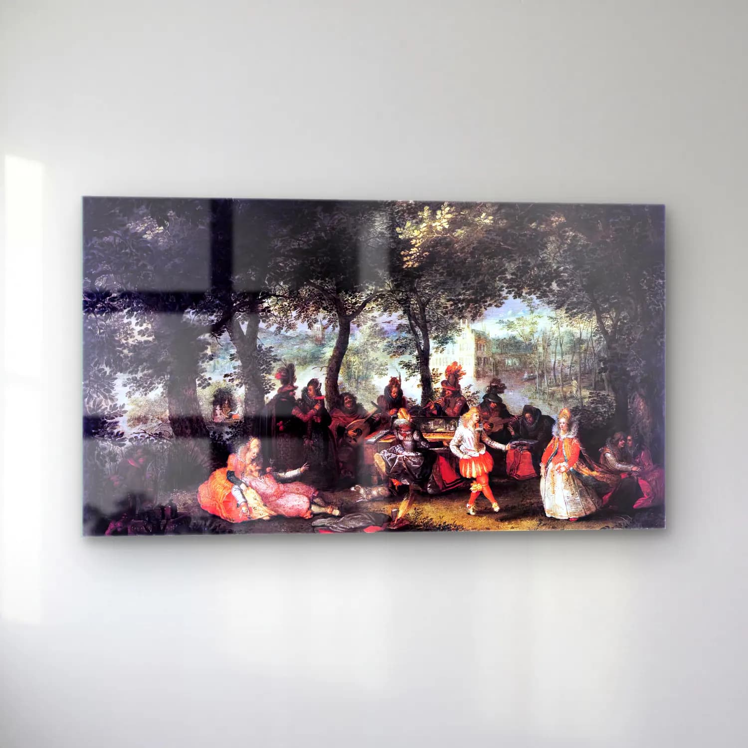 David Vinckboons – Music-making Company in the Open cam tablo — sol açıdan görünüm