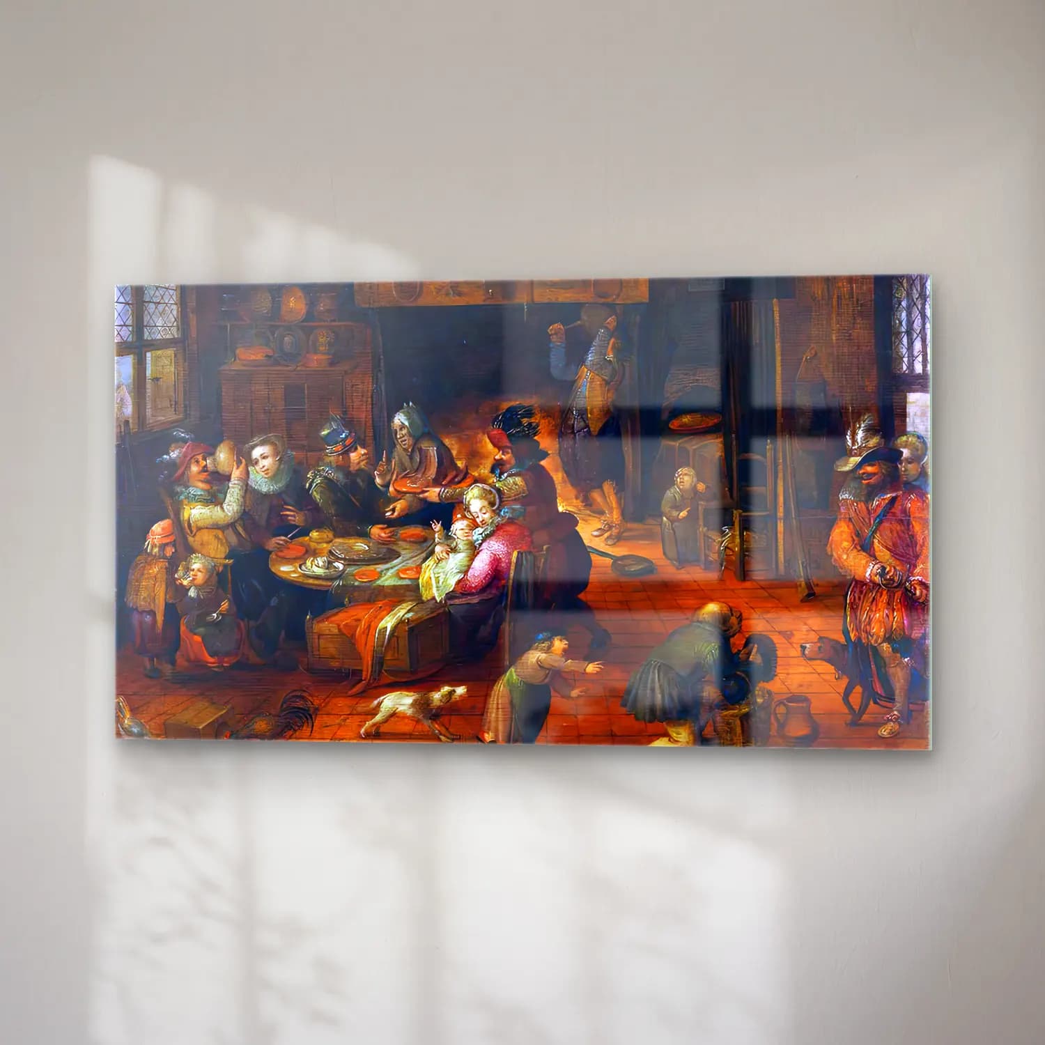 David Vinckboons – Tavern Interior cam tablo — sağ açıdan görünüm