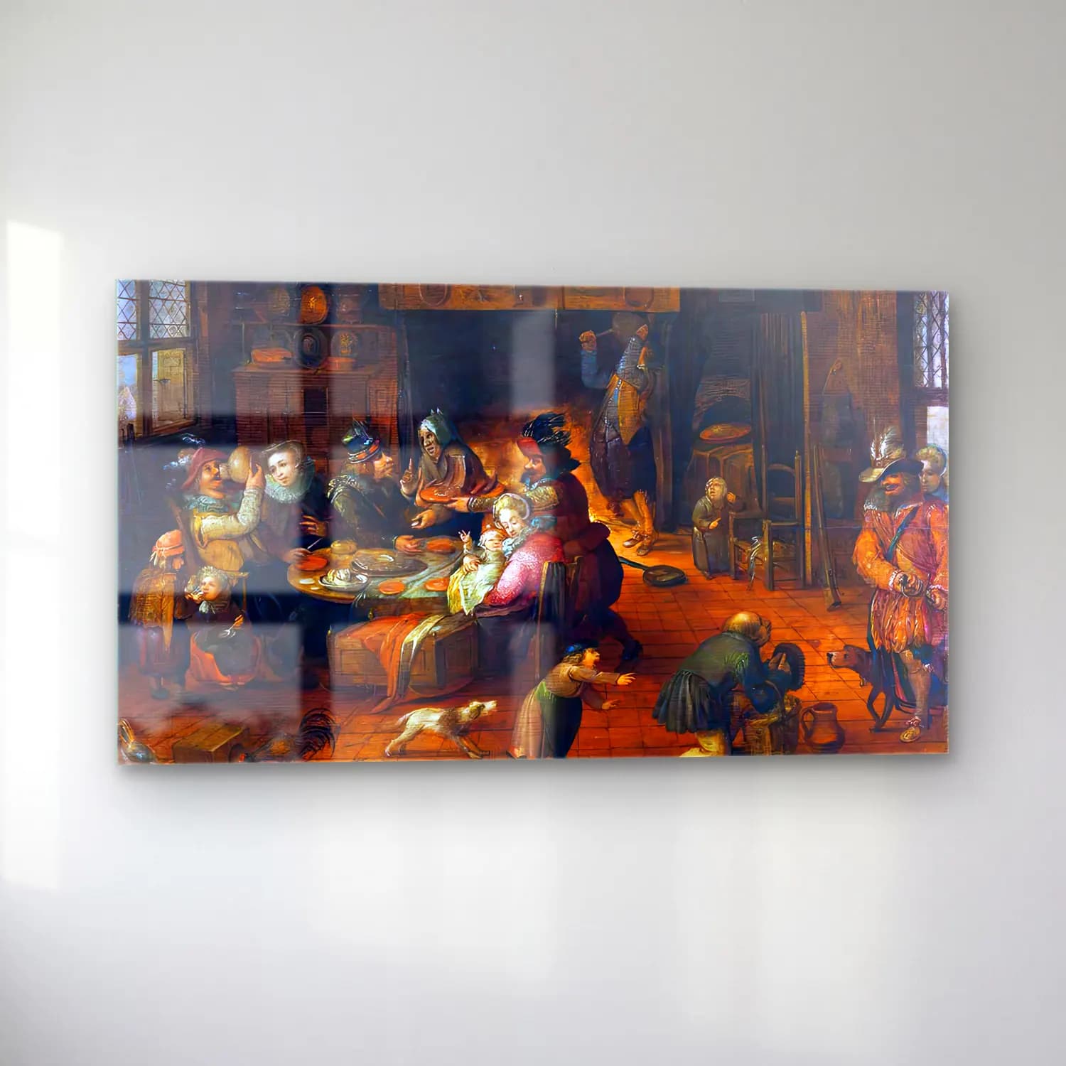 David Vinckboons – Tavern Interior cam tablo — sol açıdan görünüm