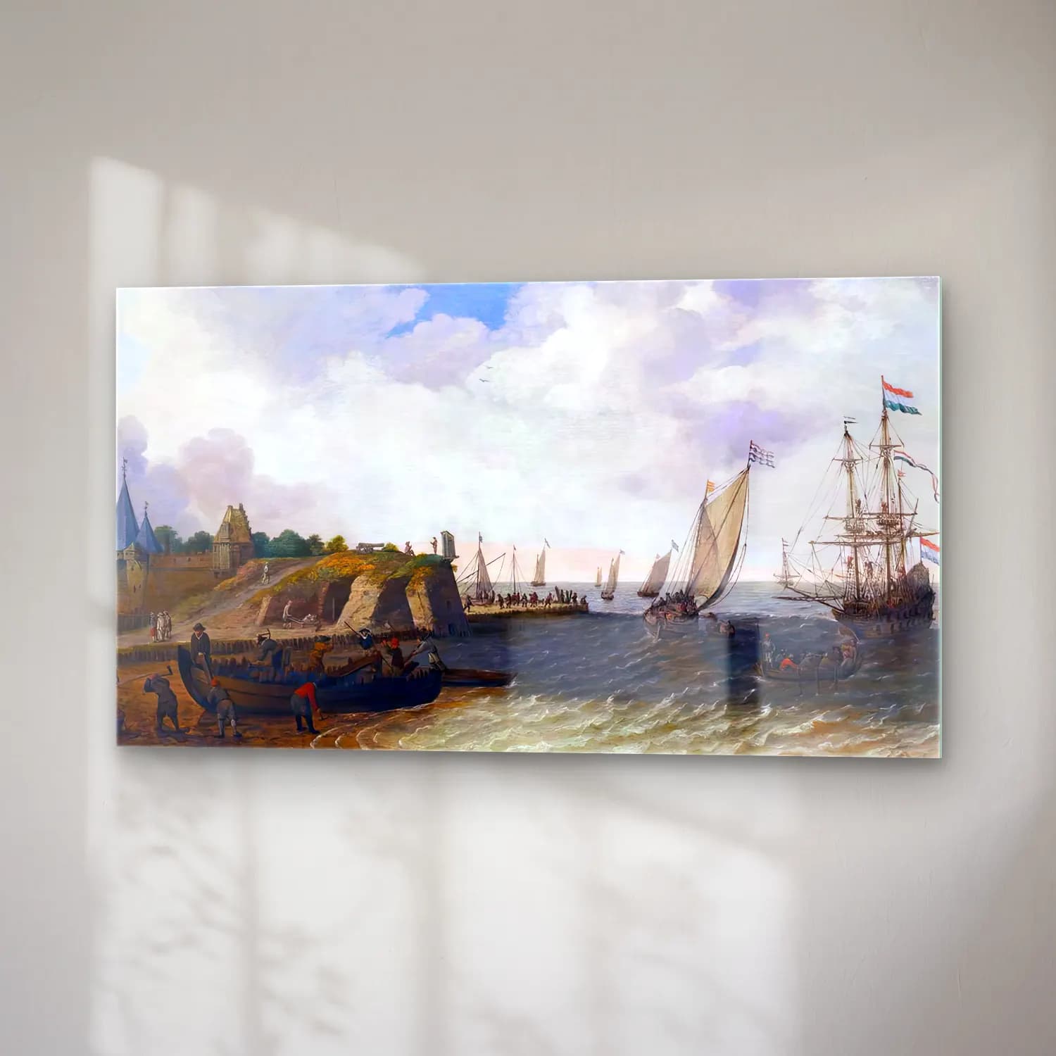 Adam Willaerts – Coastal Scene cam tablo — sağ açıdan görünüm
