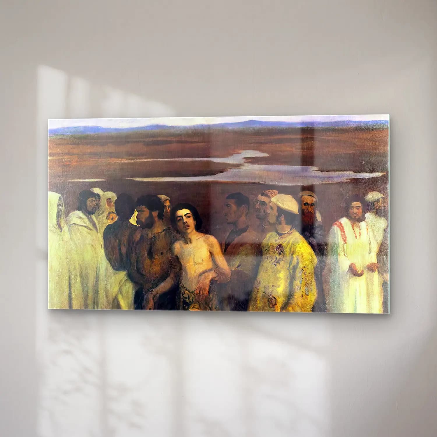 Károly Ferenczy – Joseph Sold into Slavery by his Brothers cam tablo — sağ açıdan görünüm
