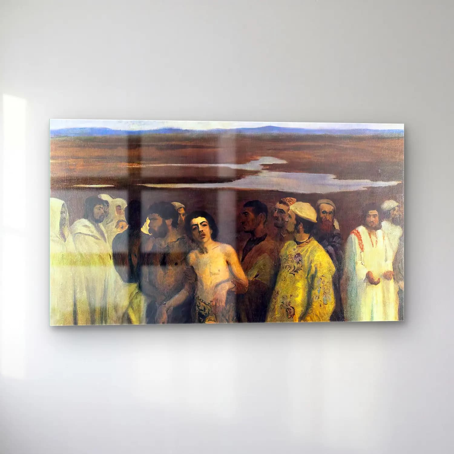 Károly Ferenczy – Joseph Sold into Slavery by his Brothers cam tablo — sol açıdan görünüm