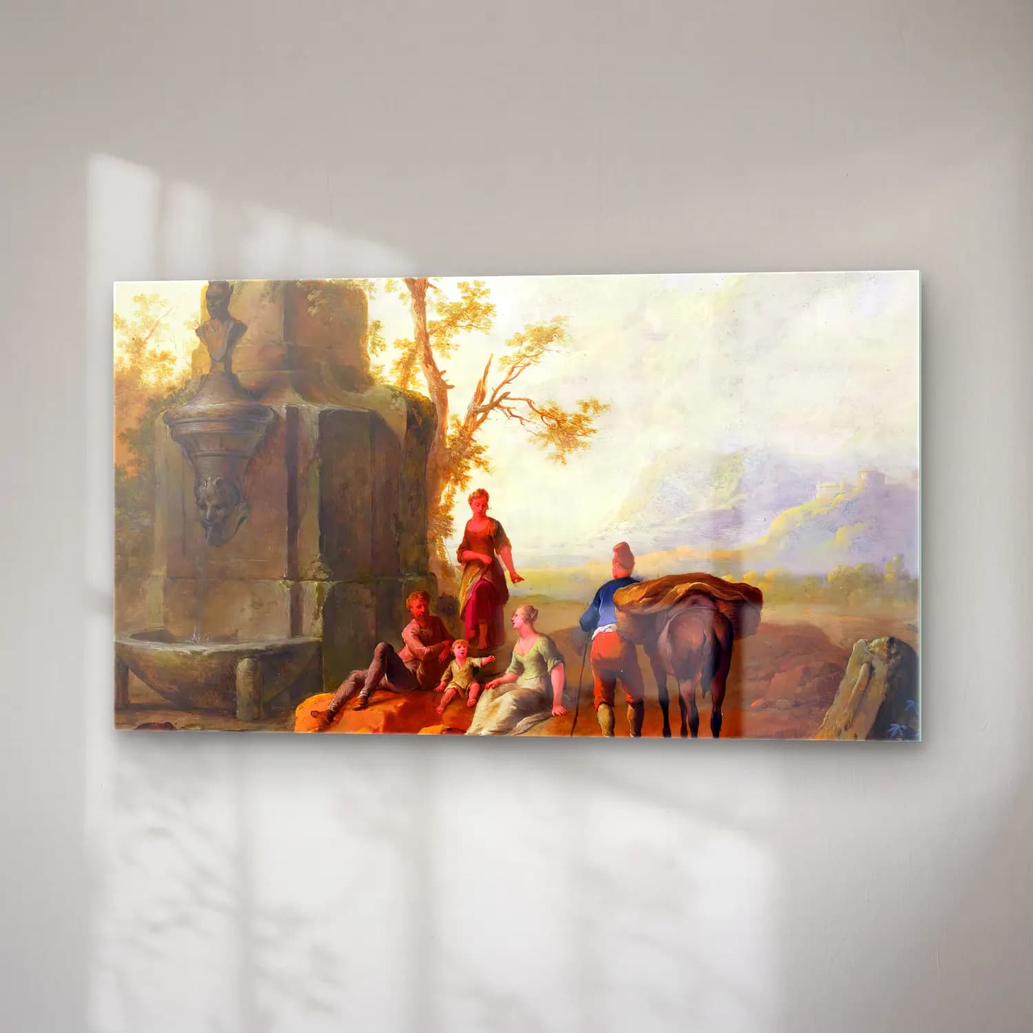 Franz de Paula Ferg – Classical Landscape cam tablo — sağ açıdan görünüm