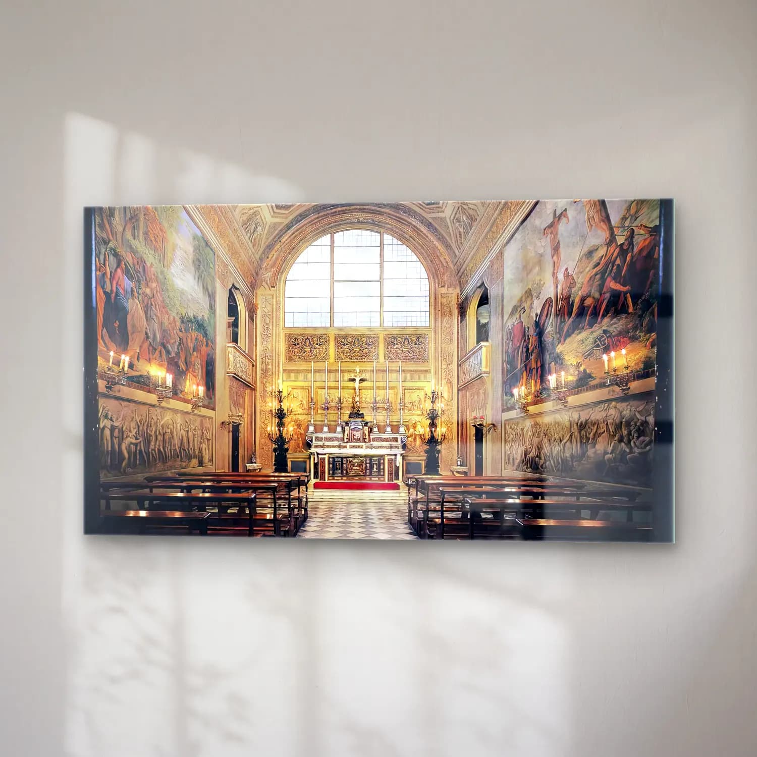 Luigi Ademollo – View of the Palatine Chapel cam tablo — sağ açıdan görünüm