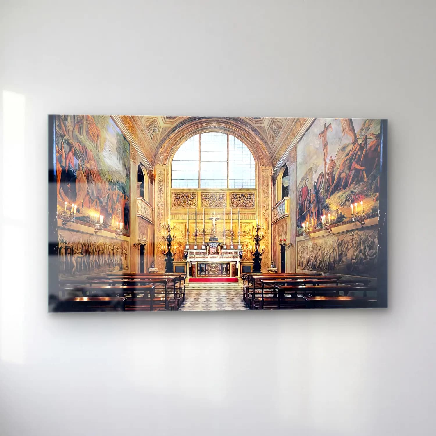 Luigi Ademollo – View of the Palatine Chapel cam tablo — sol açıdan görünüm