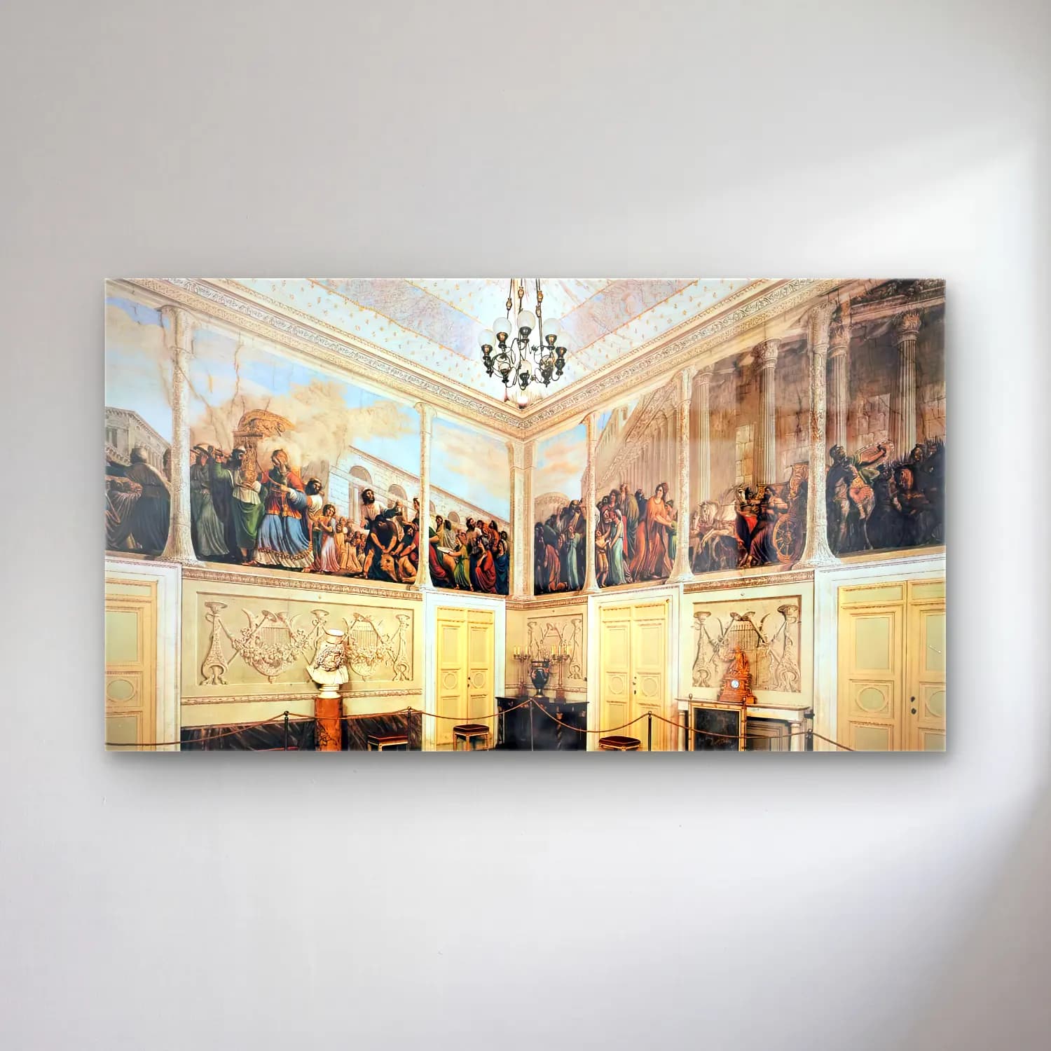 Luigi Ademollo – View of the Room of the Ark cam tablo — Luigi Ademollo – View of the Room of the Ark — maksimalist dini sahne
