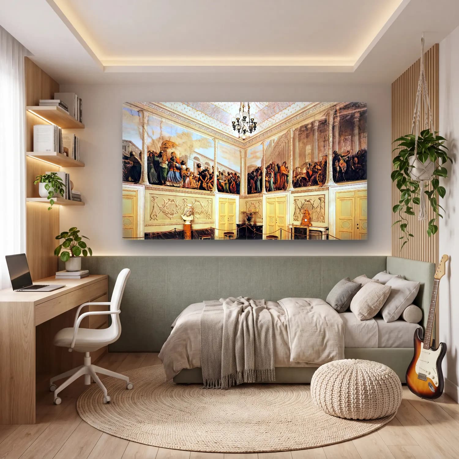 Luigi Ademollo – View of the Room of the Ark cam tablo — genç odasında