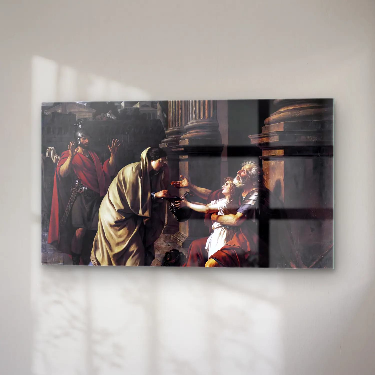 Jacques-Louis David – Belisarius Receiving Alms cam tablo — sağ açıdan görünüm