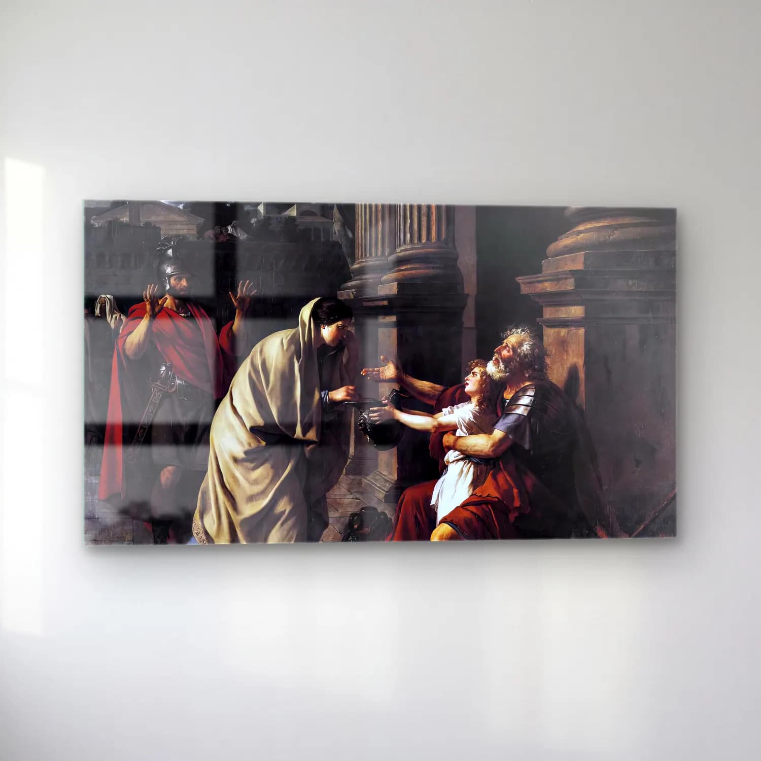 Jacques-Louis David – Belisarius Receiving Alms cam tablo — sol açıdan görünüm