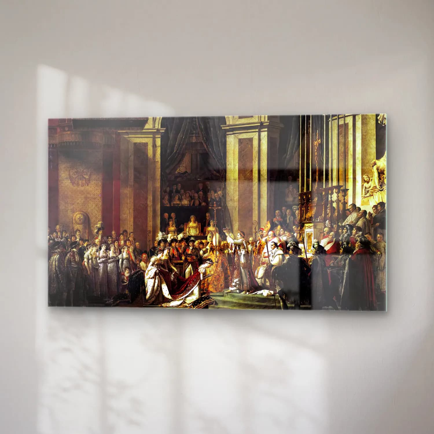 Jacques-Louis David – Consecration of the Emperor Napoleon I and Coronation of… cam tablo — sağ açıdan görünüm