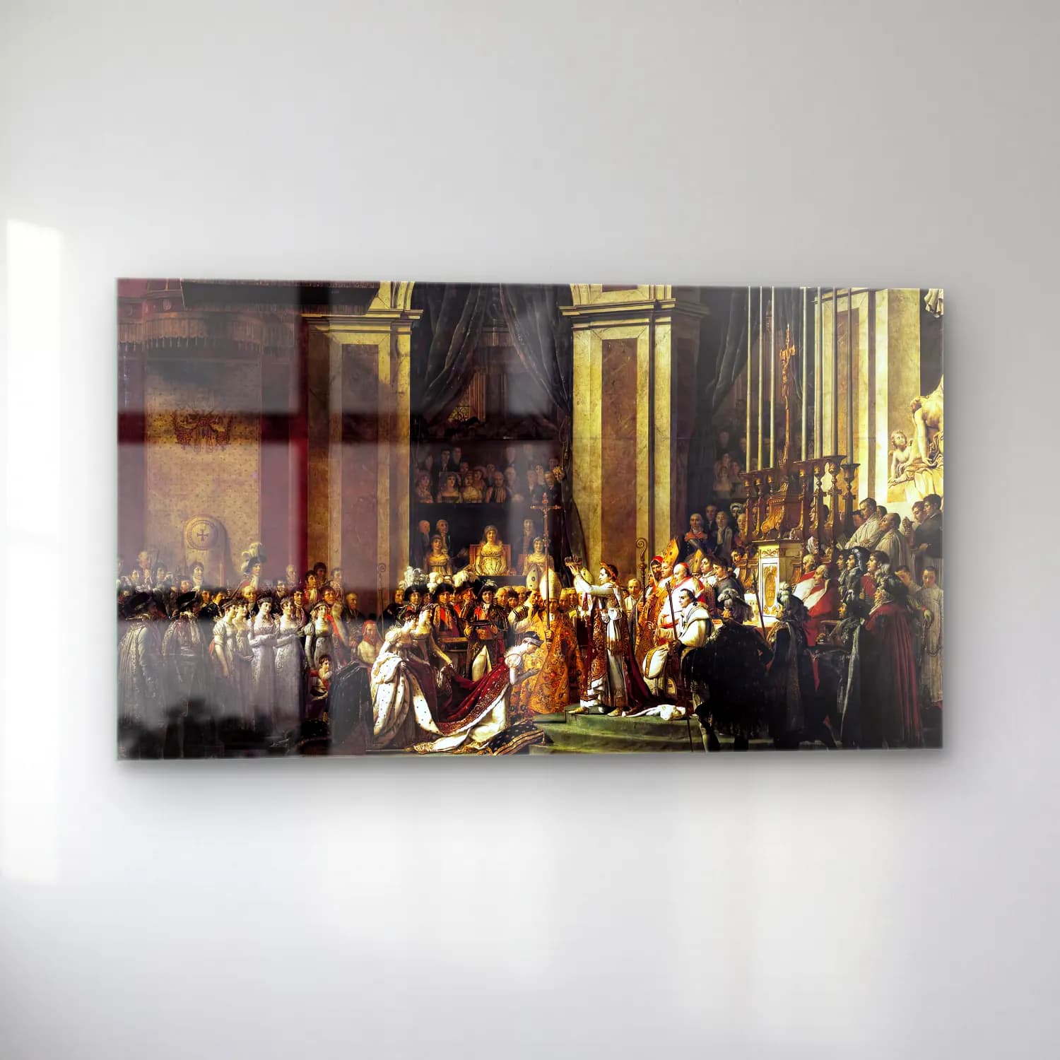 Jacques-Louis David – Consecration of the Emperor Napoleon I and Coronation of… cam tablo — sol açıdan görünüm