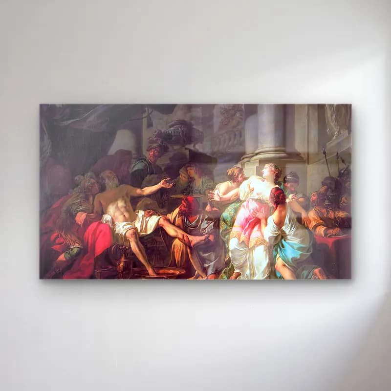 Jacques-Louis David – The Death of Seneca cam tablo — Jacques-Louis David – The Death of Seneca — yağlı boya mitolojik sahne