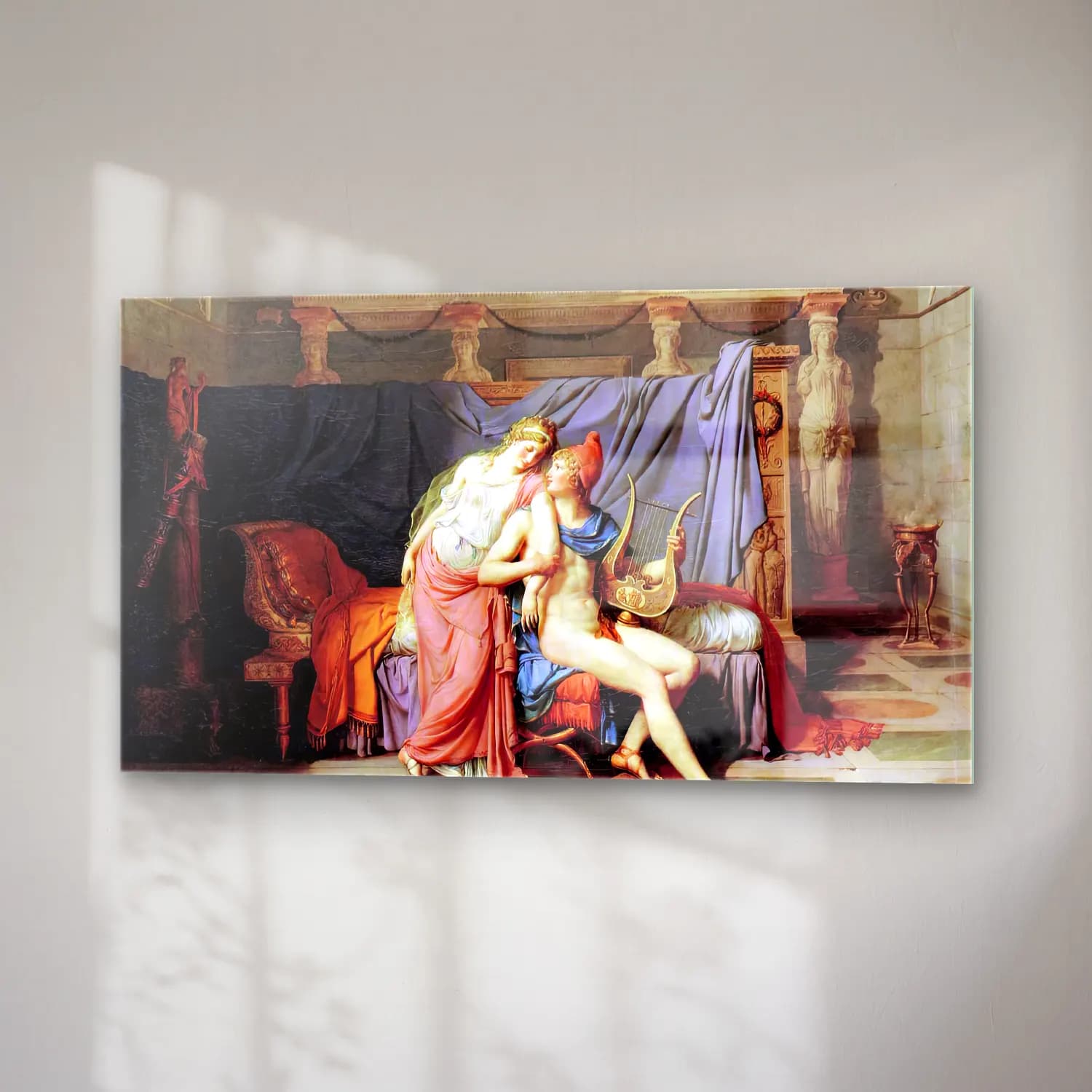 Jacques-Louis David – The Loves of Paris and Helen cam tablo — sağ açıdan görünüm