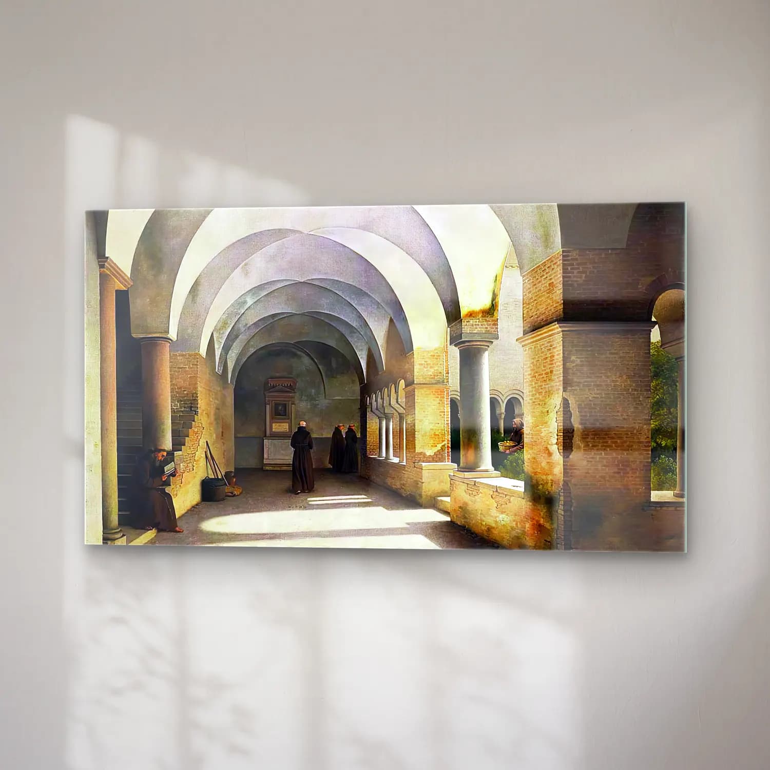 Christoffer Wilhelm Eckersberg – The Cloisters, San Lorenzo fuori le mura cam tablo — sağ açıdan görünüm